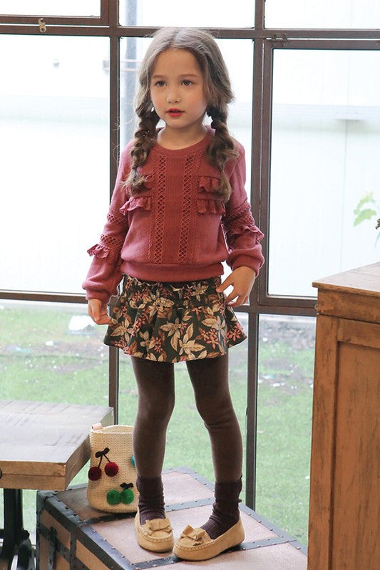 Girls Pocket Frill Blouse