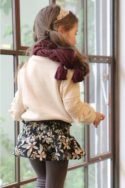 Girls Pocket Frill Blouse