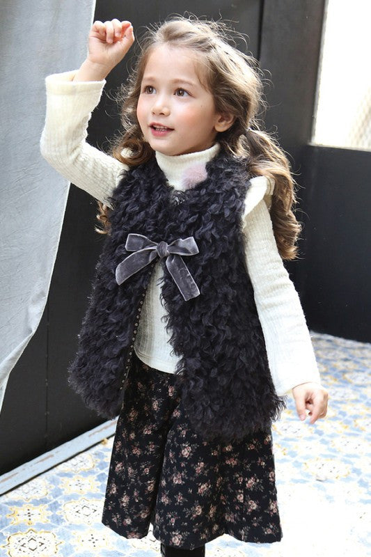 Girls Faux-Fur Vest