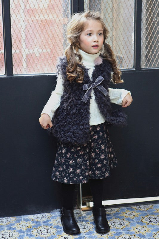 Girls Faux-Fur Vest