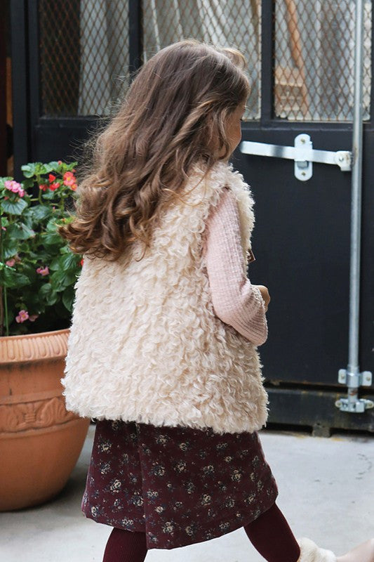 Girls Faux-Fur Vest