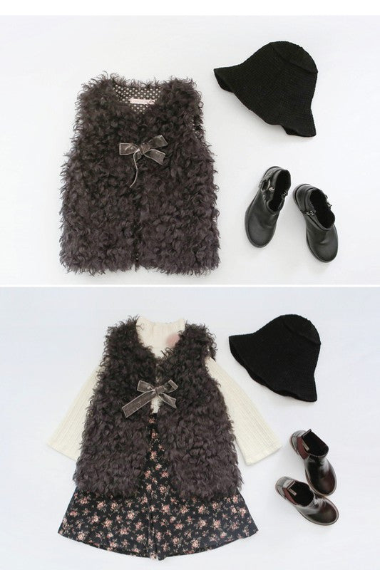 Girls Faux-Fur Vest